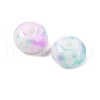 Opaque Spray Painted Glass Beads X1-GLAA-G118-01G-2