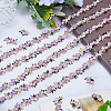 15 Yards Flower Polyester Embroidery Lace Ribbon OCOR-WH0070-77D-4