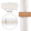 Fabric with Plastic Beads Ribbon OCOR-FG0001-29-2