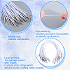 Gorgecraft 100Pcs Round Polyester Elastic Hang Tag with Stainless Steel Findings FIND-GF0006-99A-6