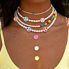 Craftdady 60Pcs 6 Colors Transparent Enamel Acrylic Beads TACR-CD0001-08-12