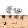 Rack Plating Brass Pave Clear Cubic Zirconia Spacer Bars KK-B088-11A-P-3
