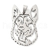 Non-Tarnish 201 Stainless Steel Big Pendants STAS-A090-02P-1