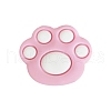 Bear Paw Food Grade Eco-Friendly Silicone Focal Beads PW-WG35619-04-1