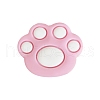 Bear Paw Food Grade Eco-Friendly Silicone Focal Beads PW-WG35619-04-1