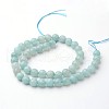 Natural Amazonite Beads Strands G-J376-17-6mm-2