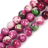 Synthetic Fossil Beads Strands G-L028-8mm-01-2