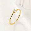 Mother's Day Rings Cubic Zirconia Solitaire Ring ZV9742-01-1