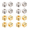 GOMAKERER 100Pcs 2 Colors Brass Spacer Beads KK-GO0001-90-1