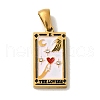 304 Stainless Steel Pendants STAS-C100-02D-G-1
