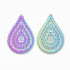 Ion Plating(IP) 201 Stainless Steel Filigree Big Pendants X-STAS-S108-92-2
