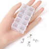 20Pcs 10 Style 201 Stainless Steel Stud Earring Findings STAS-YW0001-70P-3