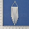 Brass Rhinestone Pendants KK-I715-01S-02-3