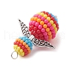 Rainbow Style ABS Plastic Pendants PALLOY-JF02739-5