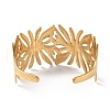 Ion Plating(IP) 304 Stainless Steel Cuff Bangles for Women BJEW-Z078-22G-3