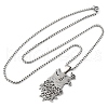 304 Stainless Steel Pendant Necklaces NJEW-C066-19P-2