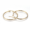 201 Stainless Steel Big Hoop Earrings EJEW-A054-07A-G-2
