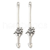 Tibetan Style Alloy Big Pendants FIND-G078-33F-AS-1