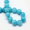 Natural Dyed Yellow Jade Gemstone Bead Strands X-G-R271-6mm-Y05-3