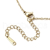 Gemstone Round Beaded Chakra Pendant Necklaces NJEW-JN05189-5