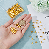 DICOSMETIC 200Pcs Brass Textured Beads KK-DC0004-05-3