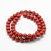 Natural Red Jasper Beads Strands G-E375-6mm-02-3