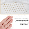 BENECREAT 100Pcs Brass Flat Head Pins KK-BC0002-84A-3