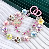 50Pcs AB Color Ptinted Opaque Acrylic Beads OACR-CJ0002-27-7