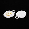 Spray Painted Alloy Pendants PALLOY-Q433-035C-RS-2