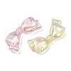 UV Plating Transparent Acrylic Beads OACR-B031-28-2