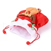 Fabric Drawstring Gifts Bags AJEW-F052-01-4