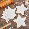 DICOSMETIC 15Pcs Unfinished Wood Pendant Decorations WOOD-DC0001-25A-4
