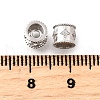 925 Sterling Silver Micro Pave Clear Cubic Zirconia Beads STER-F061-02B-P-2
