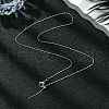 1mm Rack Plating Brass Column Link Chain Adjustable Slider Necklaces for Women Men MAK-L044-53P-3