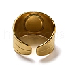 Ion Plating(IP) 304 Stainless Steel Open Cuff Rings STAS-Z060-16G-01-3