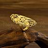 Brass Adjustable Finger Rings for Women YN7007-4