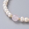 Stretch Grade A Natural Freshwater Pearl Bracelets BJEW-JB04623-01-2