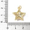 Brass Micro Pave Cubic Zirconia Pendants KK-Q068-65G-3