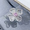 Brass Rhinestone Finger Rings for Women FS-WGC1A7E-01-1