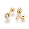 304 Stainless Steel Earlobe Plugs STAS-I113-29G-2