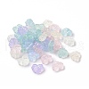 Transparent Frosted Acrylic Beads OACR-P013-34M-1