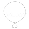 304 Stainless Steel Singapore Chain Necklace Making AJEW-JB01334-02-2