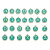 Initial Letter A~Z Alphabet Enamel Charms ENAM-Q437-15-1