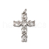 Brass Micro Pave Cubic Zirconia Pendants KK-P308-29P-1
