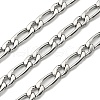 Tarnish Resistant 304 Stainless Steel Figaro Chains CHS-K001-84P-3