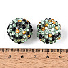 Round Resin Rhinestone Beads OACR-T028-66E-3