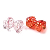 UV Plating Transparent Acrylic Beads MACR-F083-06-2
