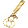 CRASPIRE 1PC U-Shaped Brass Key Hook Shackle Clasps KK-CP0001-05B-1