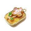 Alloy Enamel Pendants ENAM-K076-15B-G-2