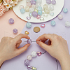  45pcs 3 styles Transparent Crackle Acrylic Beads TACR-PH0001-76-3